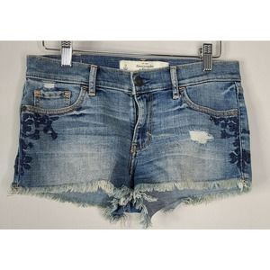 Abercrombie & Fitch Jean Shorts Embroidered 0 25